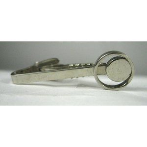 Tie Bar Clasp Silvertone Unigned Vintage 1958 Patent Date MOD